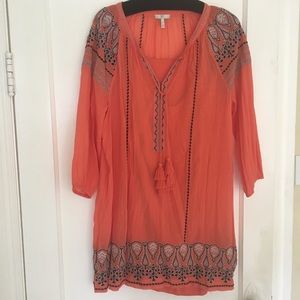 Joie embroidered beach cover up. NWOT. Size M.
